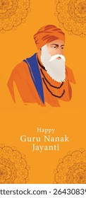 Happy Guru Nanak Jayanti Sikh Festival Vector Collection