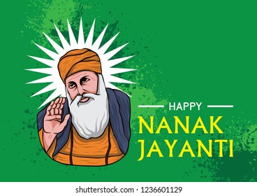 Happy Guru Nanak Jayanti vector illustration