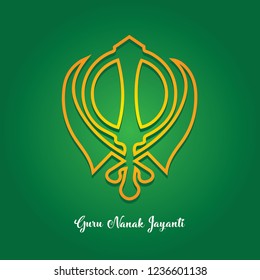 Happy Guru Nanak Jayanti vector illustration