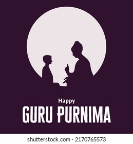 Happy Guru Purnima Religious Holiday Festival Celebration in India