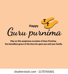 Happy Guru Purnima Religious Holiday Festival Celebration in India