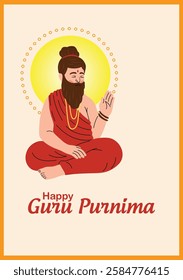 Happy guru Purnima guru and shishya teaching