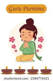 Happy guru Purnima guru and shishya teaching