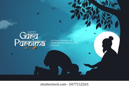 Happy Guru Purnima Vector Template Design Illustration