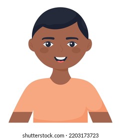 happy guy design over white