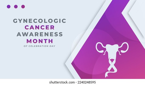 Happy Gynecologic Cancer Awareness Month Celebration Vector Design Illustration for Background, Poster, Banner, Advertising, Greeting Card