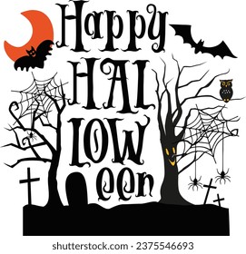 Happy hal low een Halloween Design