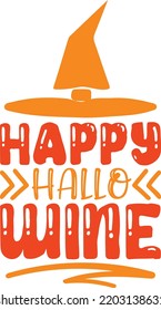happy hallo wine vector file