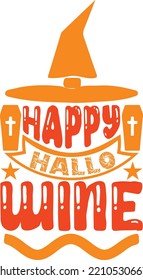 happy hallo wine vector file