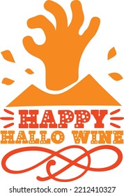 happy hallo wine vector file