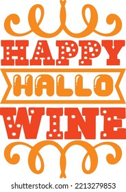 happy hallo wine vector file
