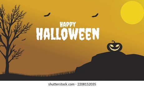 Happy Halloween 2022 Banner Halloween Stock Vector (Royalty Free