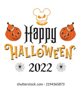 Happy Halloween 2022 - Happy Halloween T shirt And SVG Design, Happy Halloween, thanksgiving SVG Quotes Design, Vector EPS Editable Files Bundle, can you download this Designs Bundle. svg