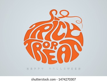 Happy Halloween 3d font, Halloween background.