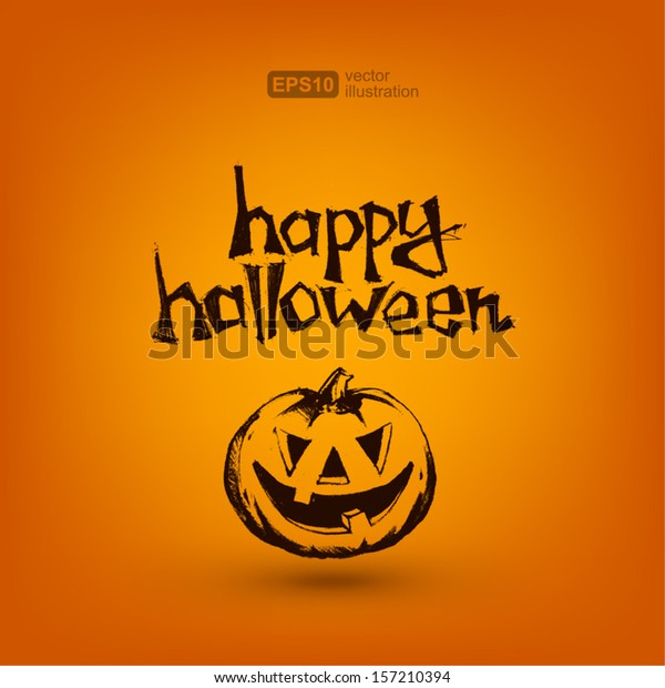 Happy Halloween Stock Vector (Royalty Free) 157210394