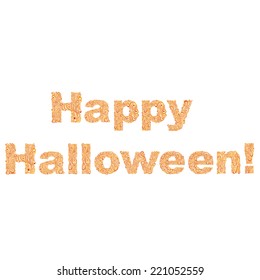 Happy Halloween. An abstract pattern orange
