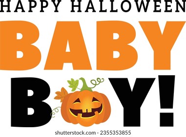 Happy Halloween baby boy - Halloween design