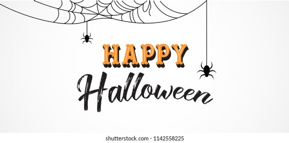 Happy Halloween background and banner. Vector design