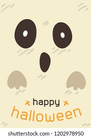 Happy Halloween background card . 
