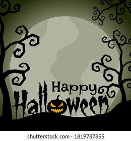 Happy Halloween Background with Corpse bride concept design.