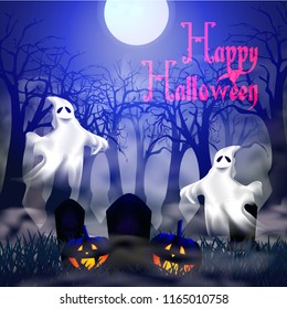 happy halloween background dark