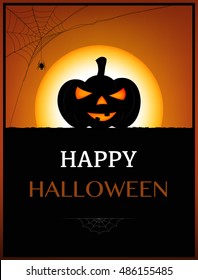 Happy Halloween background, Design for useful to be poster, card, invitation, cover book,halloween party sticker