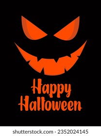 Happy Halloween background. The background is great for cards, brochures, flyers, and advertising poster templates. Vector illustration.	