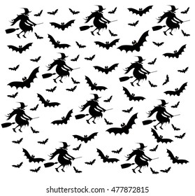 Happy Halloween background with icons 