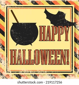 happy halloween background, illustration in vector format