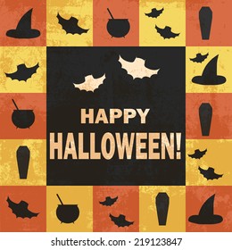 happy halloween background, illustration in vector format