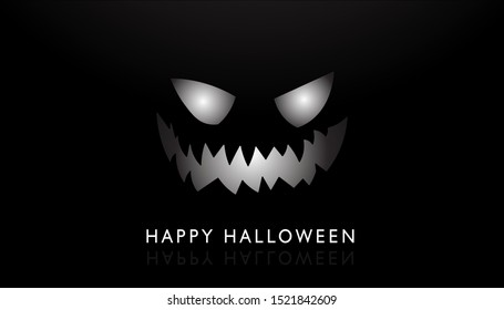 Happy Halloween background image with dark theme. Can use for dekstop background , greeting cards and others. 