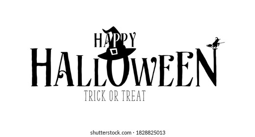 happy halloween background with happy halloween lettering vector illustration