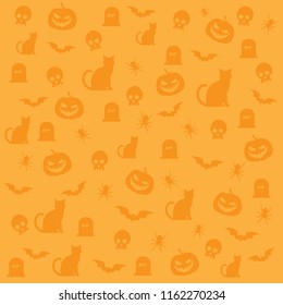 Happy Halloween background pattern vector illustration