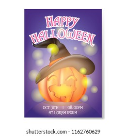 happy halloween background poster