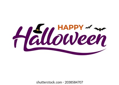 happy halloween background, poster, greeting card. Spooky horror illustration.