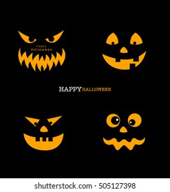 Happy Halloween background with Halloween pumpkin. Vector illustration.