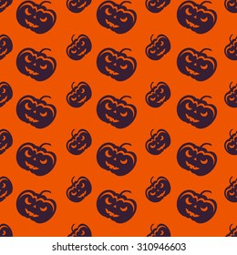 Happy Halloween Background. Seamless pattern. Collection of seamless patterns in the traditional holiday colors. 