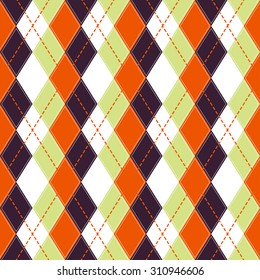 Happy Halloween Background. Seamless pattern. Collection of seamless patterns in the traditional holiday colors. 