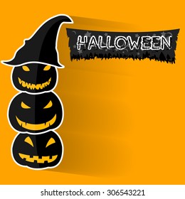 Happy Halloween background with space for text