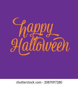 Happy Halloween background, texture, writing style, typhography. vector illustration