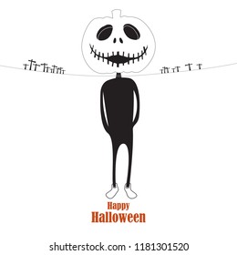 Happy halloween and background Vector