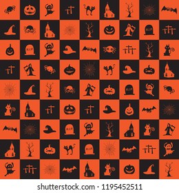 Happy halloween and background Vector