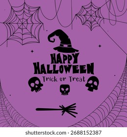 Happy Halloween Hintergrund Vektordesign.