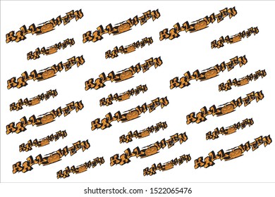 Happy Halloween Background vector drafts.