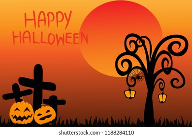 Happy halloween background. vector and eps10