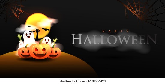 Happy Halloween Background Vector Illustration