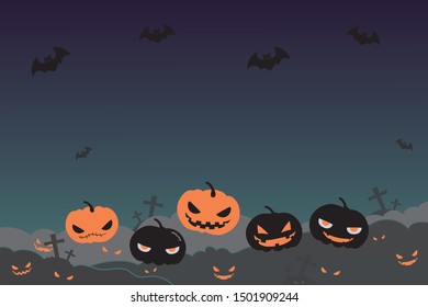 Happy Halloween background, Vector illustration