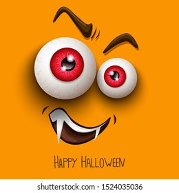 Happy Halloween Background . Vector illustration