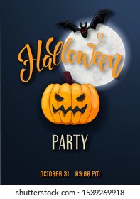 Happy Halloween background. Vector illustration