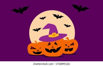 Happy halloween background vector illustration